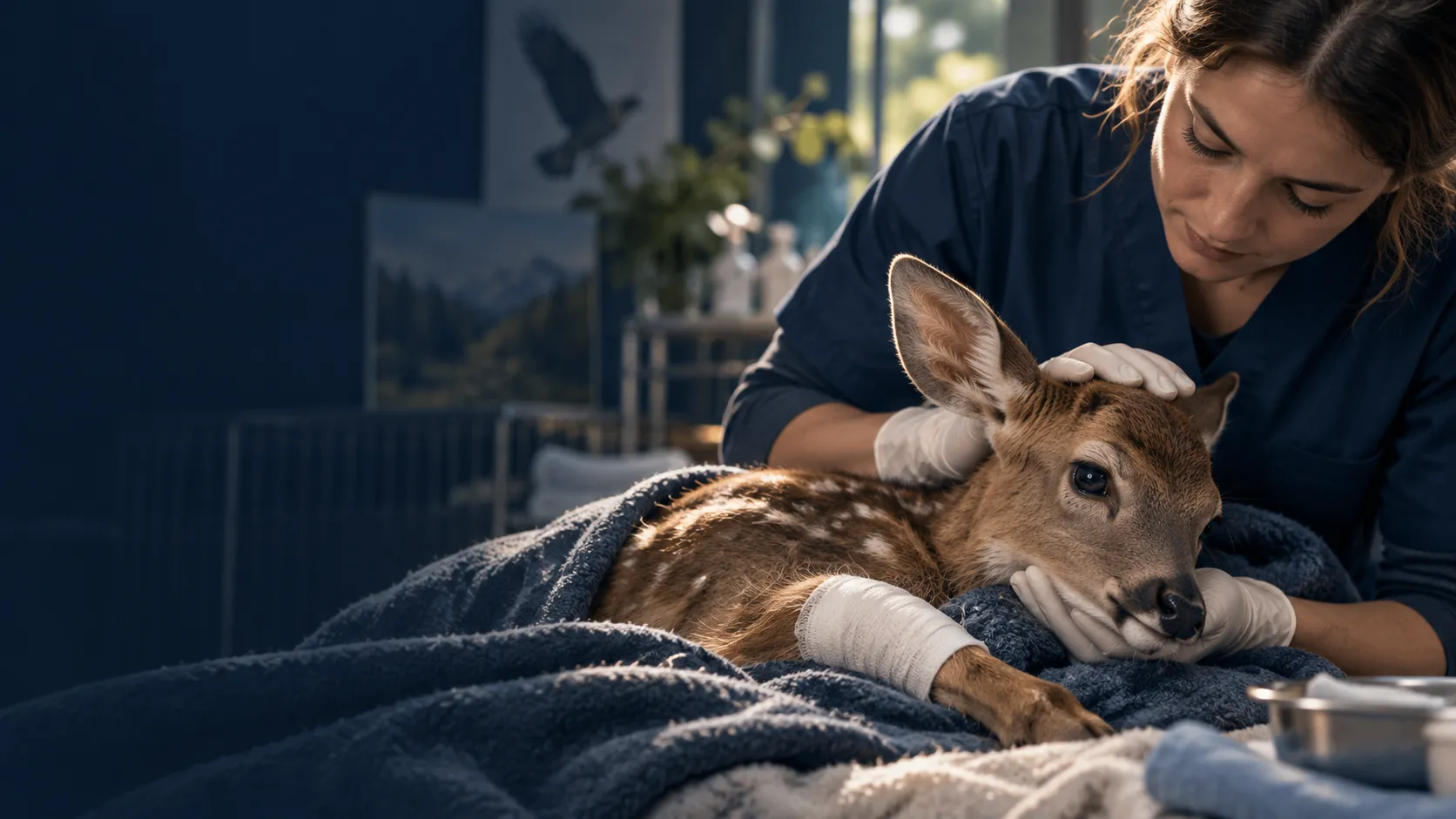 Il posto giusto dove curare gli animali selvatici in difficoltà