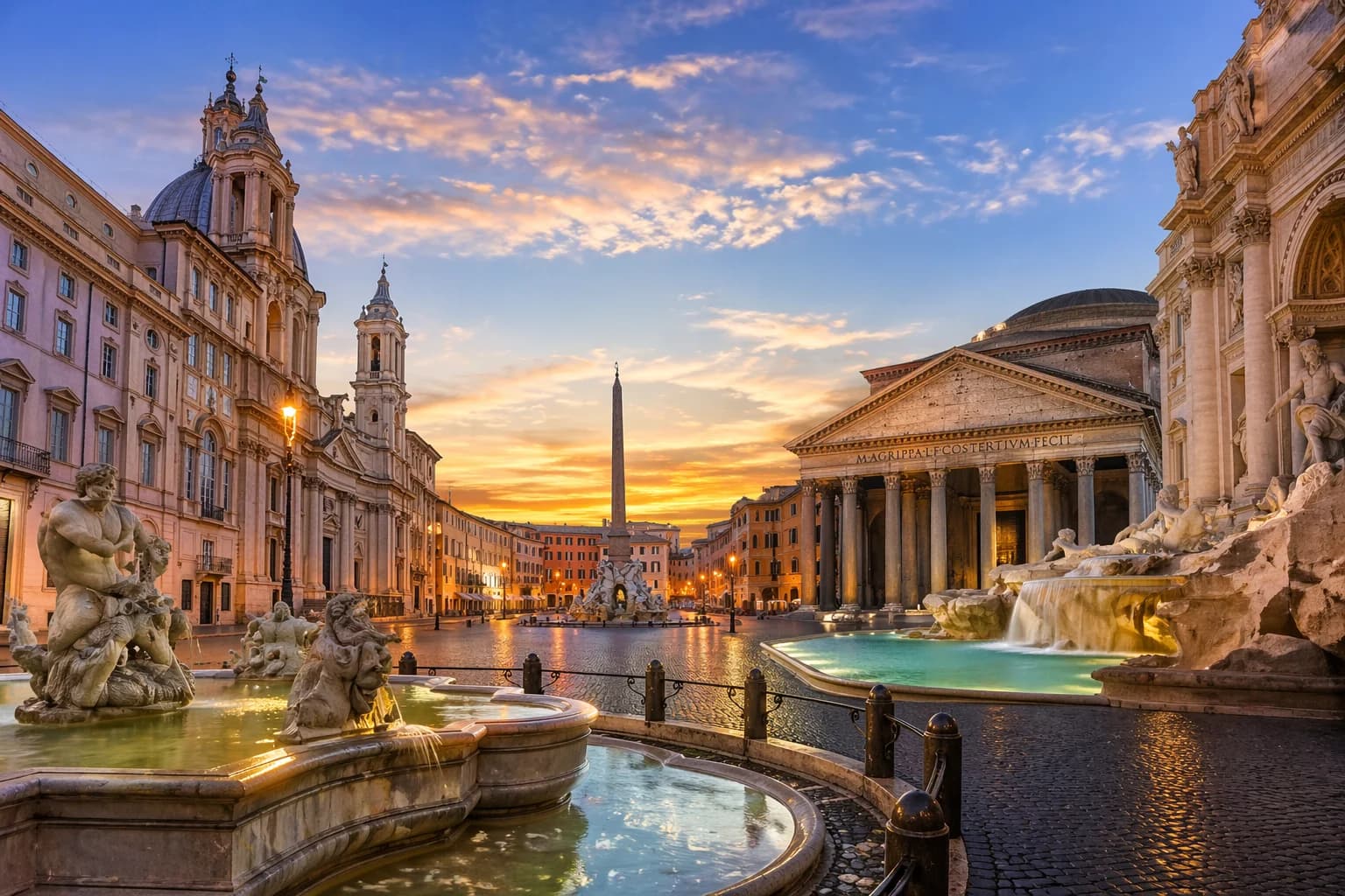 Ingresso e biglietti per Piazza Navona, Pantheon e Fontana di Trevi