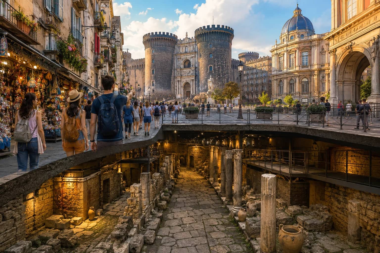 TOUR DELLA CITTÀ DI NAPOLI CON LE ROVINE SOTTERRANEE