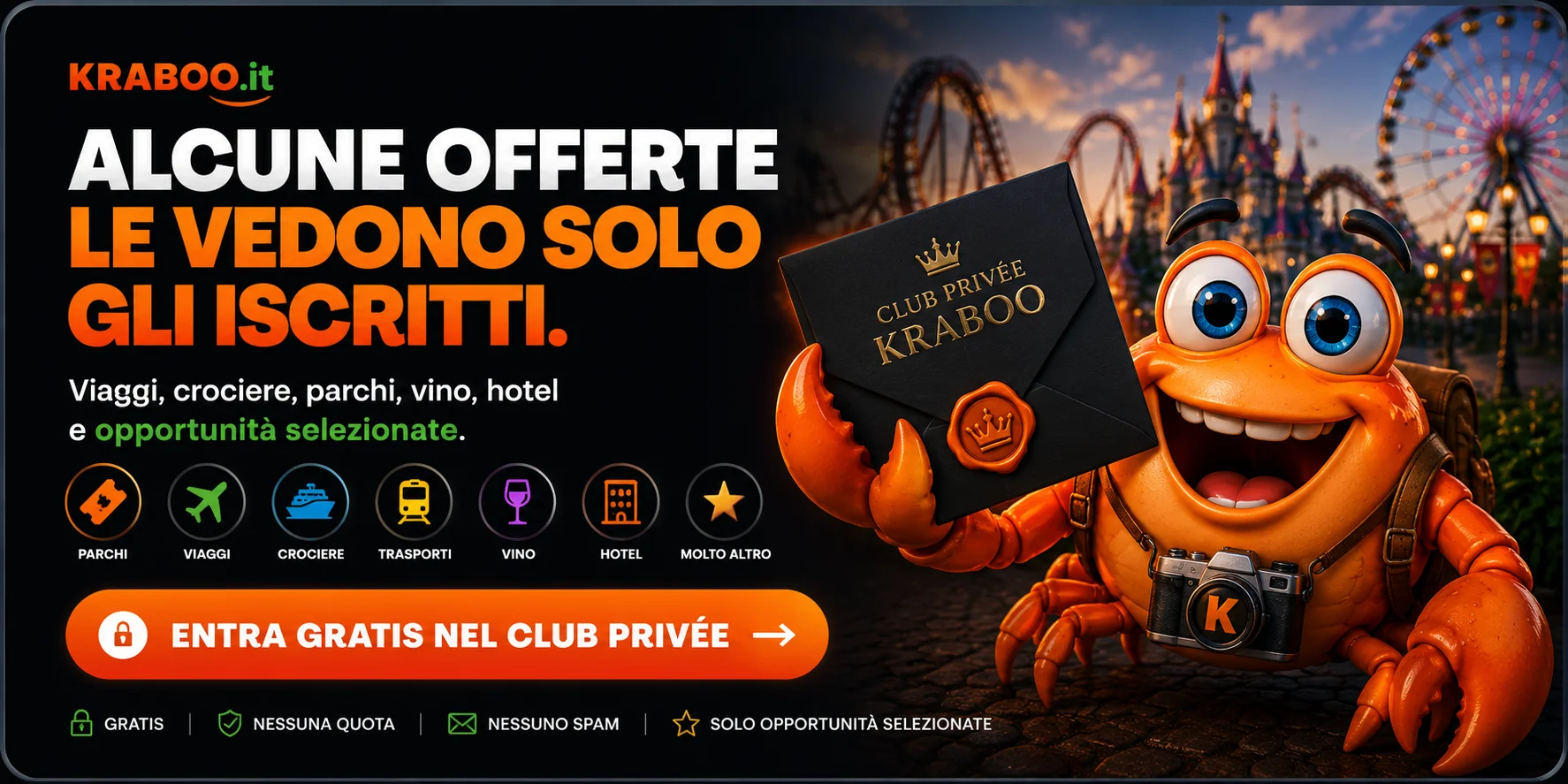 Club Privée Kraboo - alcune offerte le vedono solo gli iscritti